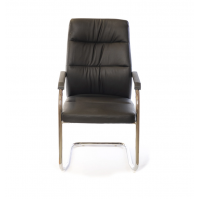 Кресло конференционное АКЛАС Натан CH CF Коричневый (PU темно-бежевый)