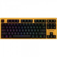 Клавиатура оптическая HATOR Rockfall EVO TKL Optical ENG/UKR/RUS Yellow (HTK-632)