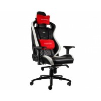 Кресло игровое Noblechairs EPIC Real Leather Black/White/Red