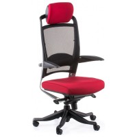 Кресло Special4You FULKRUM SLATEGREY FABRIC, RED MESH (E0635)