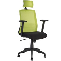 Кресло офисное BRAVO black-green 21144