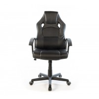 Кресло геймерское АКЛАС Анхель NEW PL TILT подростковое Черный (Черный/Черный)