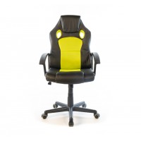 Кресло геймерское АКЛАС Анхель NEW PL TILT подростковое Зеленый (Черный/Салатовый)