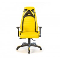 Кресло геймерское АКЛАС Хазард PL ANF Желтый (PU-чёрный/желтый)