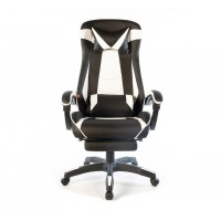 Кресло геймерское АКЛАС Канон PL TILT Черный (PU-черный/белый)