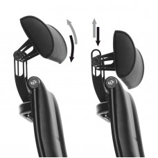 Подголовник МЕТТА объемный 2D черный Подголовник МЕТТА объемный 2D черный