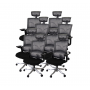 Комплект кресел АКЛАС Кантос 8 шт Серый (Серый/Черный)