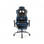 Кресло геймерское АКЛАС Хорнет FR PL RL Синий (PU-черный/cиний)
