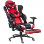 Кресло геймерское Special4You ExtremeRace black/red/white with footrest