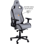 Кресло игровое GT RACER X-8005 Light Grey/Black Suede