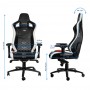 Кресло Noblechairs EPIC Real Leather Black/White/Red